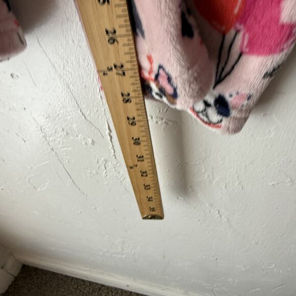 Doggie Drawings Pajama Pants Womens Small Pink French Bulldog Hearts Fleece Cute - Picture 5 of 9